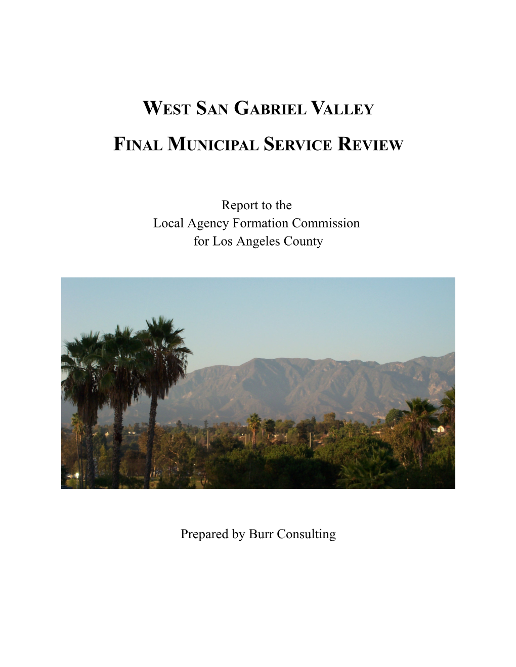 West San Gabriel Valley