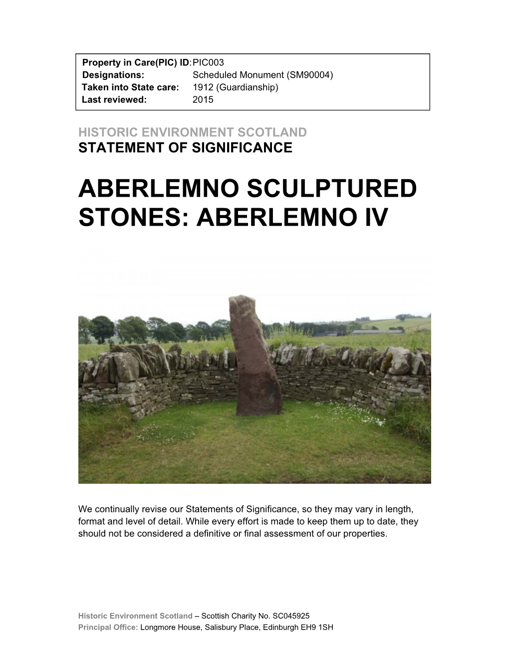 Aberlemno Sculptured Stones: Aberlemno Iv