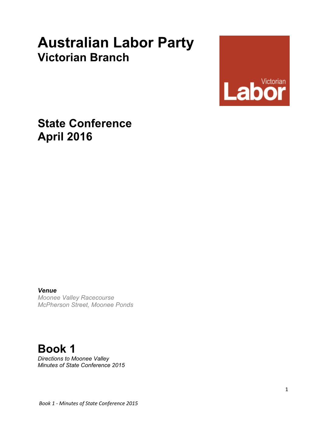 Australian Labor Party Victorian Branch