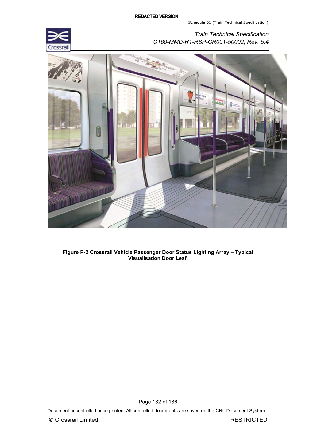 Train Technical Specification C160-MMD-R1-RSP-CR001-50002, Rev