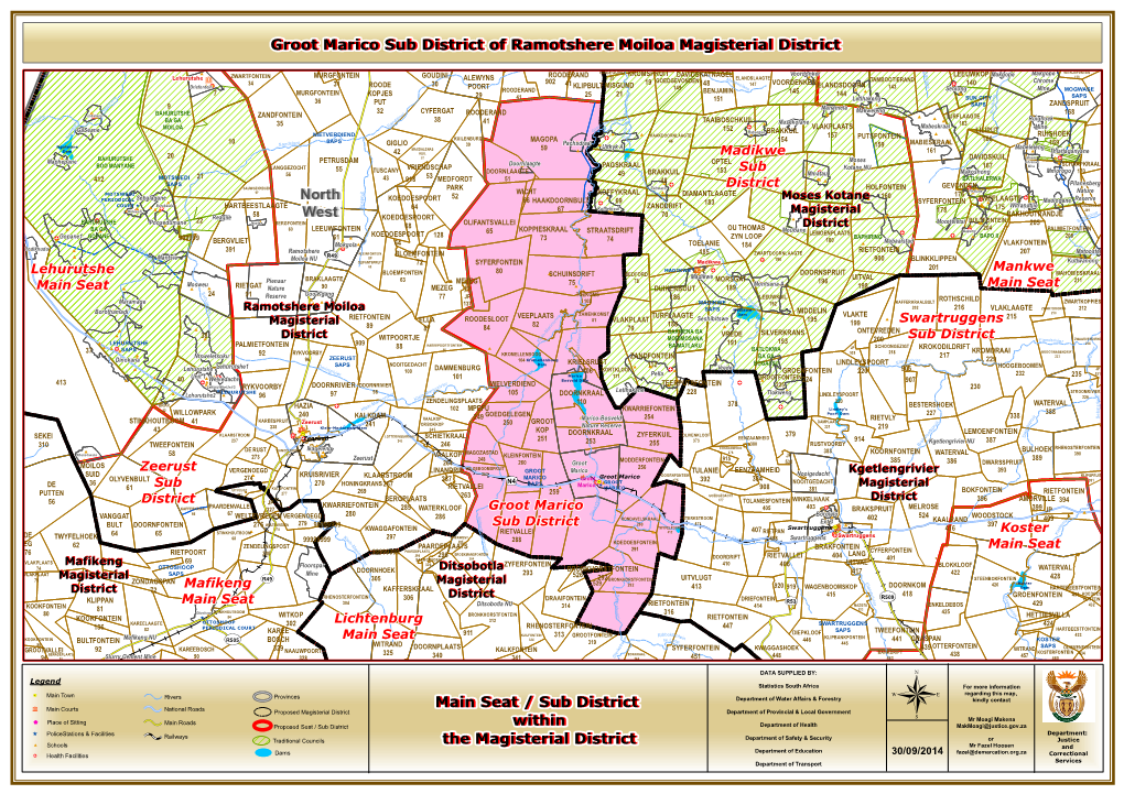 Groot Marico Sub District of Ramotshere Moiloa Magisterial