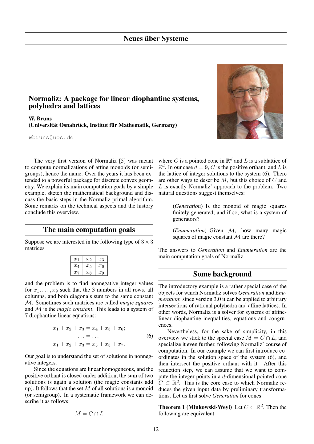 A Package for Linear Diophantine Systems, Polyhedra and Lattices