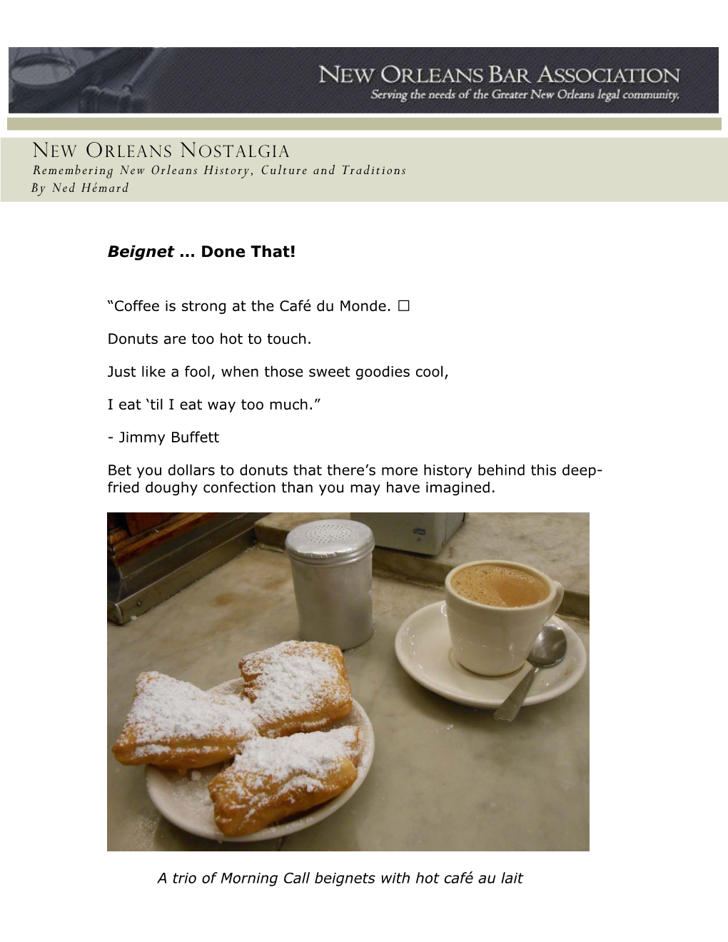 Beignet … Done That!