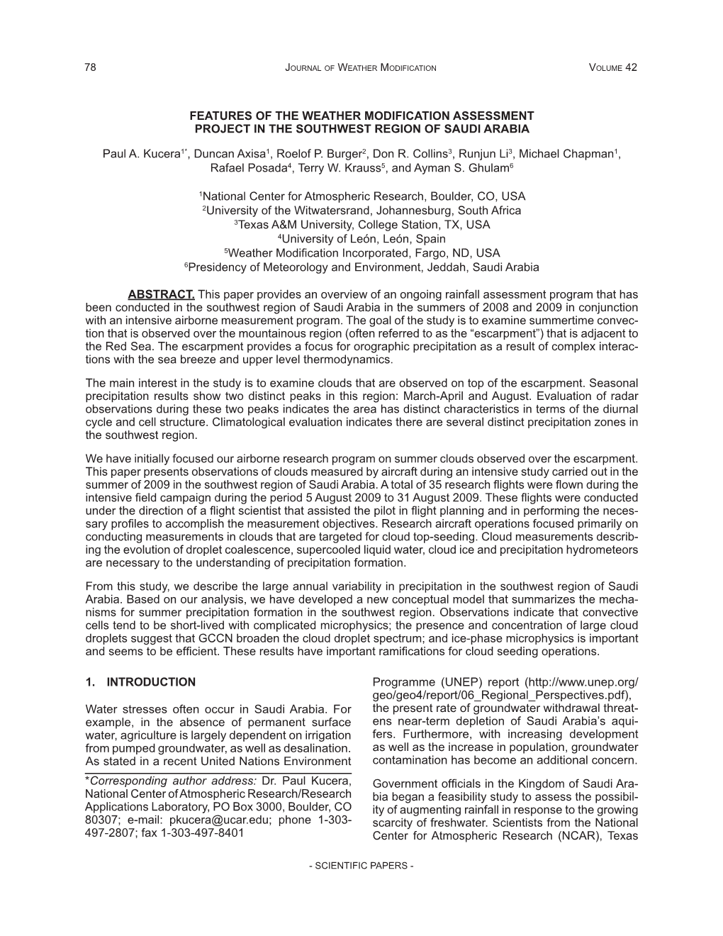 Features of the Weather Modification Assessment Project in the Southwest Region of Saudi Arabia