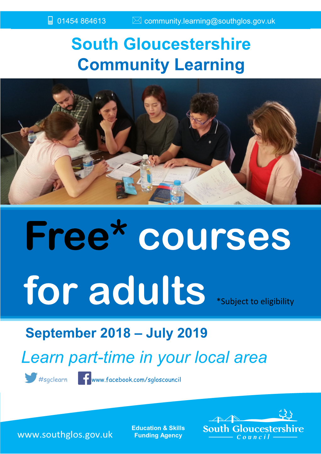 Free* Courses for Adults *Subject to Eligibility
