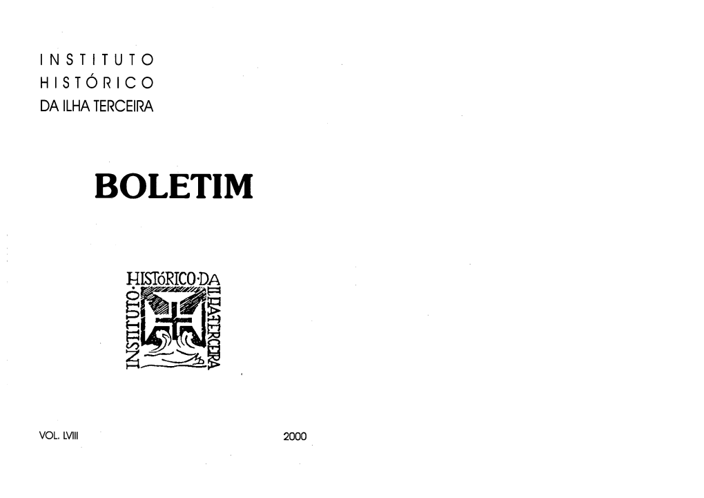 Instituto Histórico Da Ilha Terceira Boletim Do Instituto Histórico Da Ilha Terceira 111