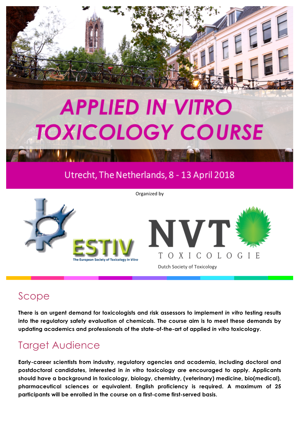 Applied in Vitro Toxicology Course