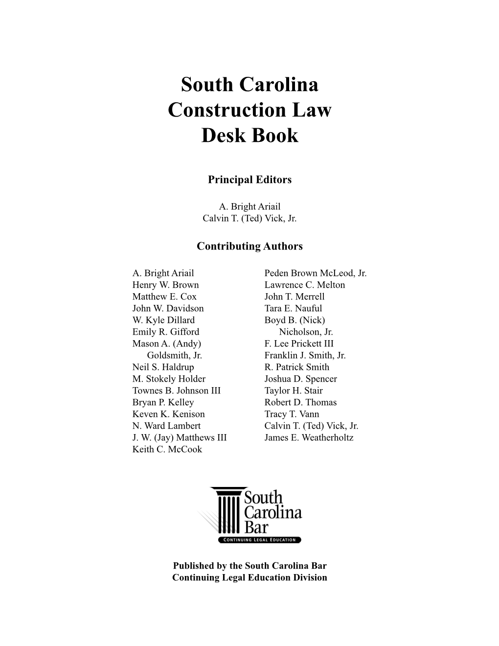 SC Construction Law Handbook