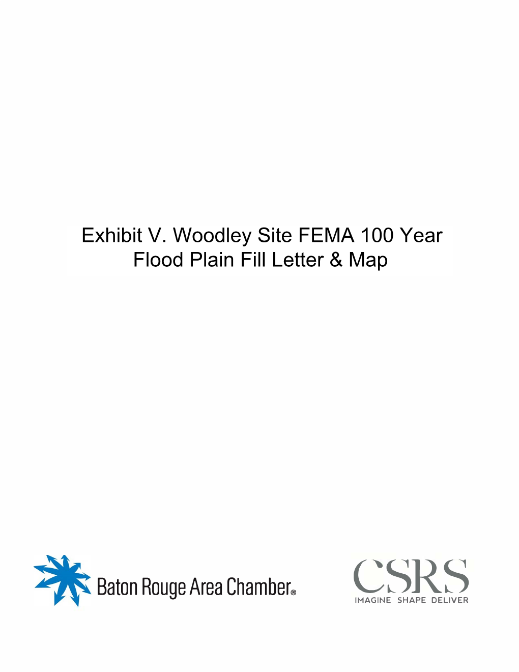 Exhibit V. Woodley Site FEMA 100