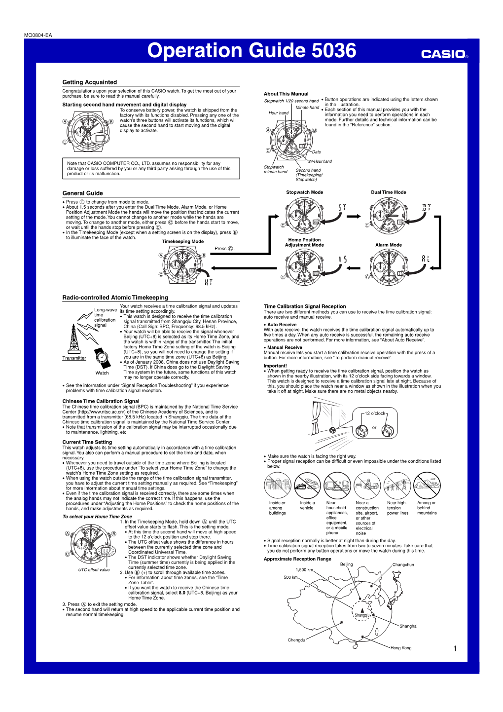 Operation Guide 5036