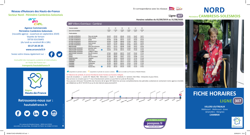 La Fiche Horaire De La Ligne