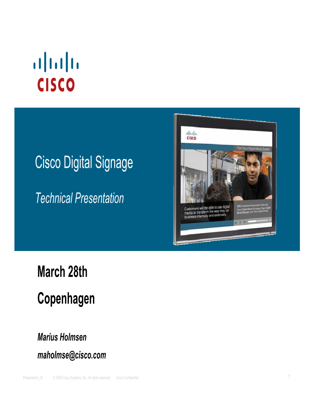 Cisco Digital Signage