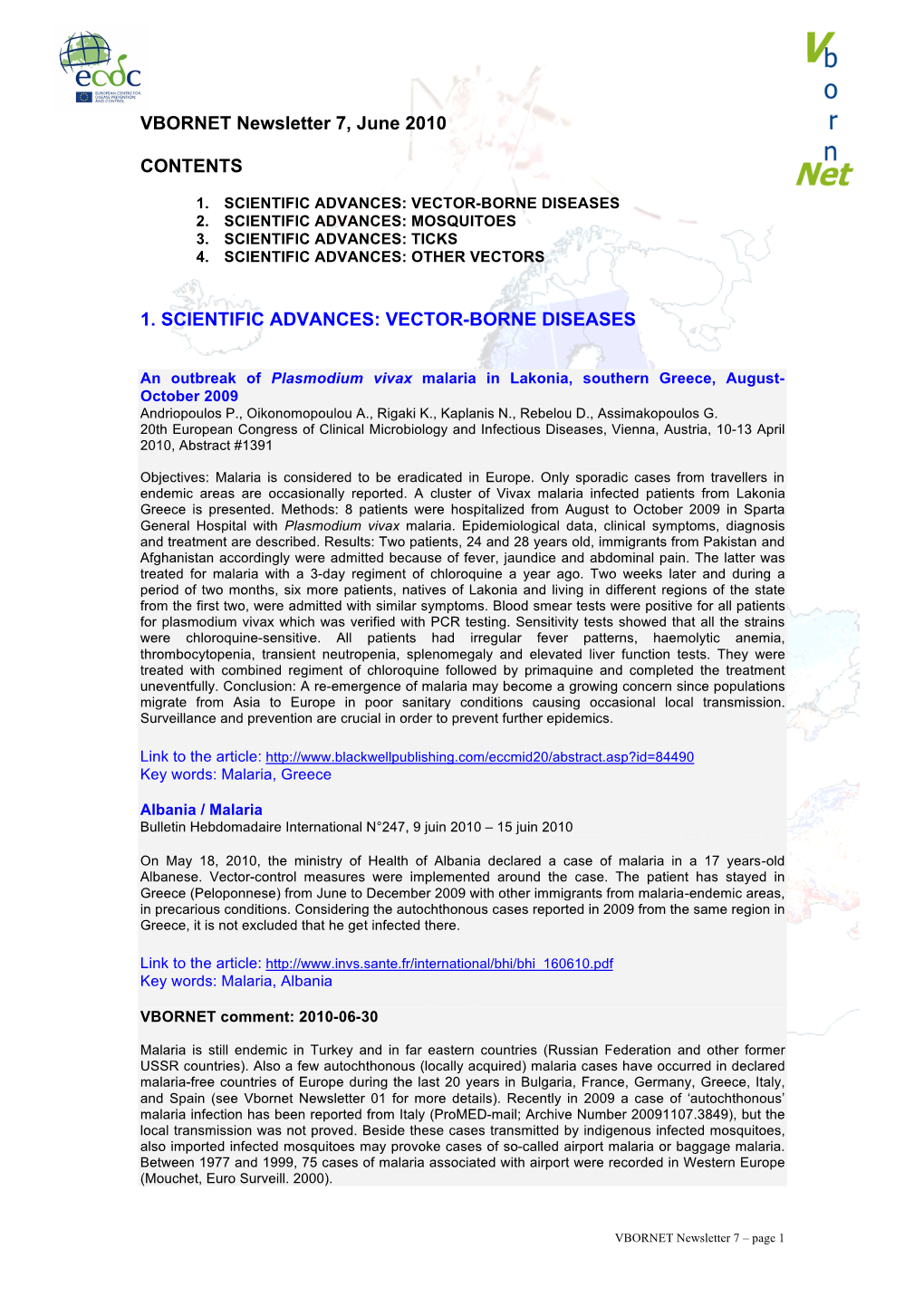 Vector-Borne Diseases 2