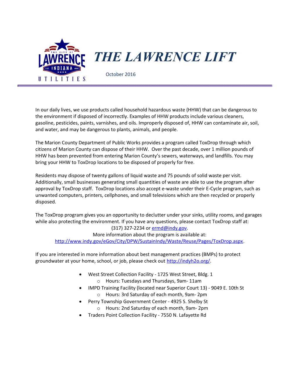 The Lawrence Lift