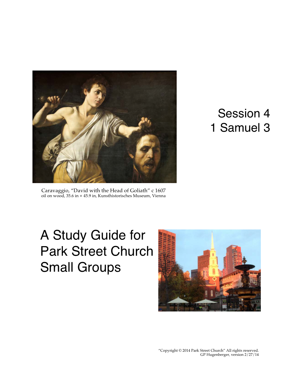 140302 1 Samuel 3 Study Notes