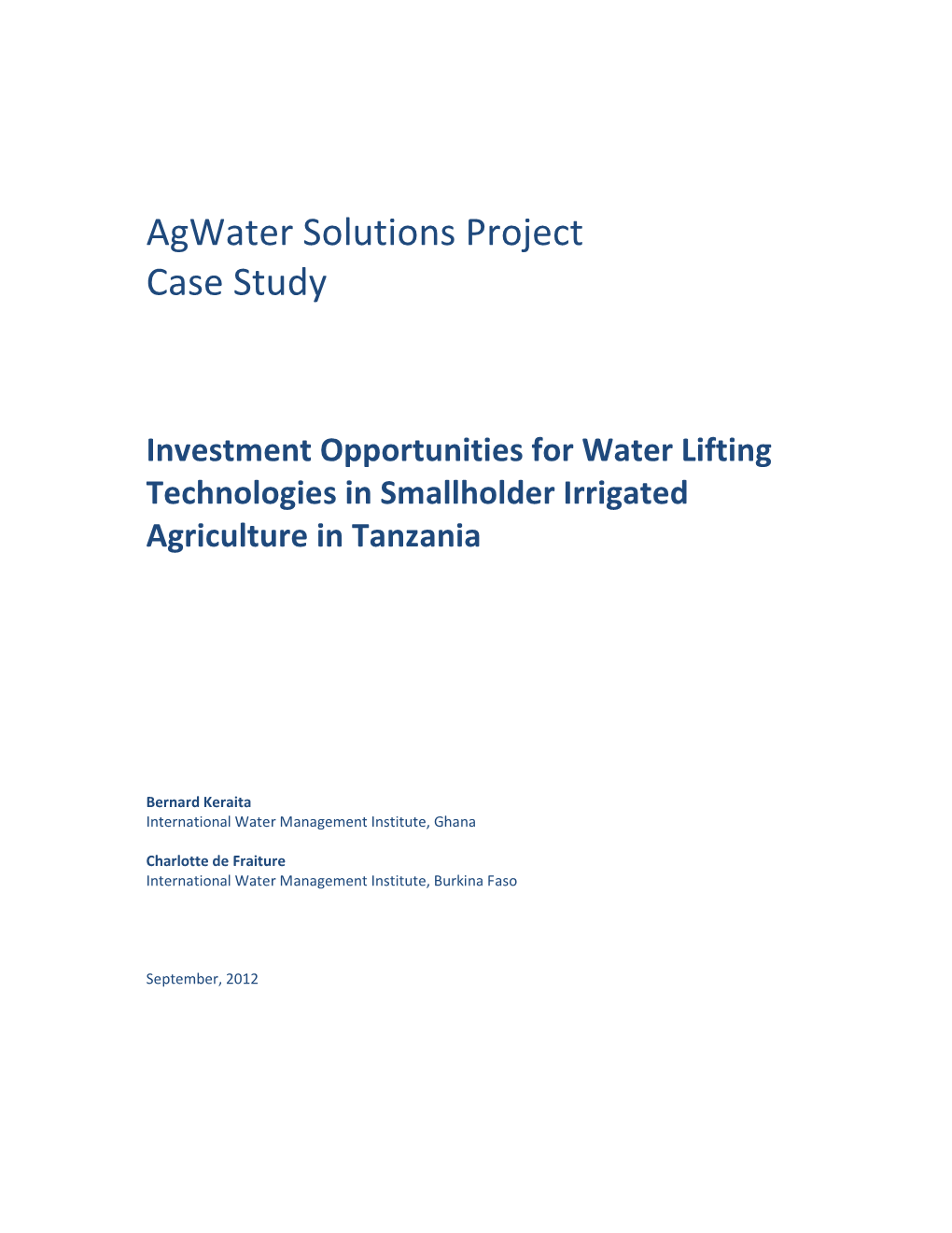 Agwater Solutions Project Case Study