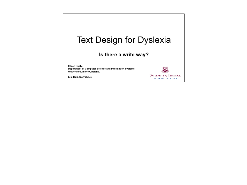 Text Design for Dyslexia.Pdf