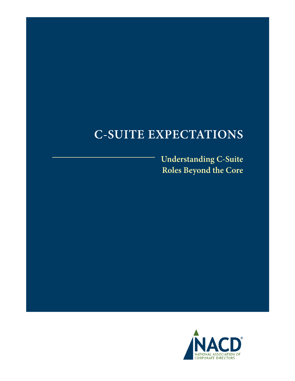 C-Suite Expectations