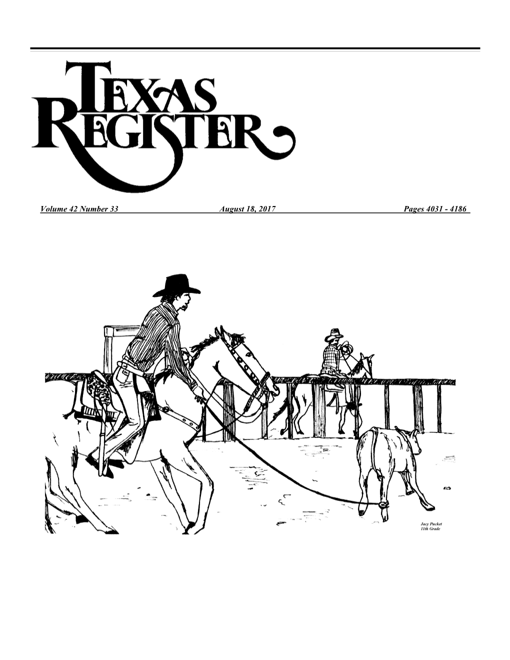 Texas Register V.42 No. 33