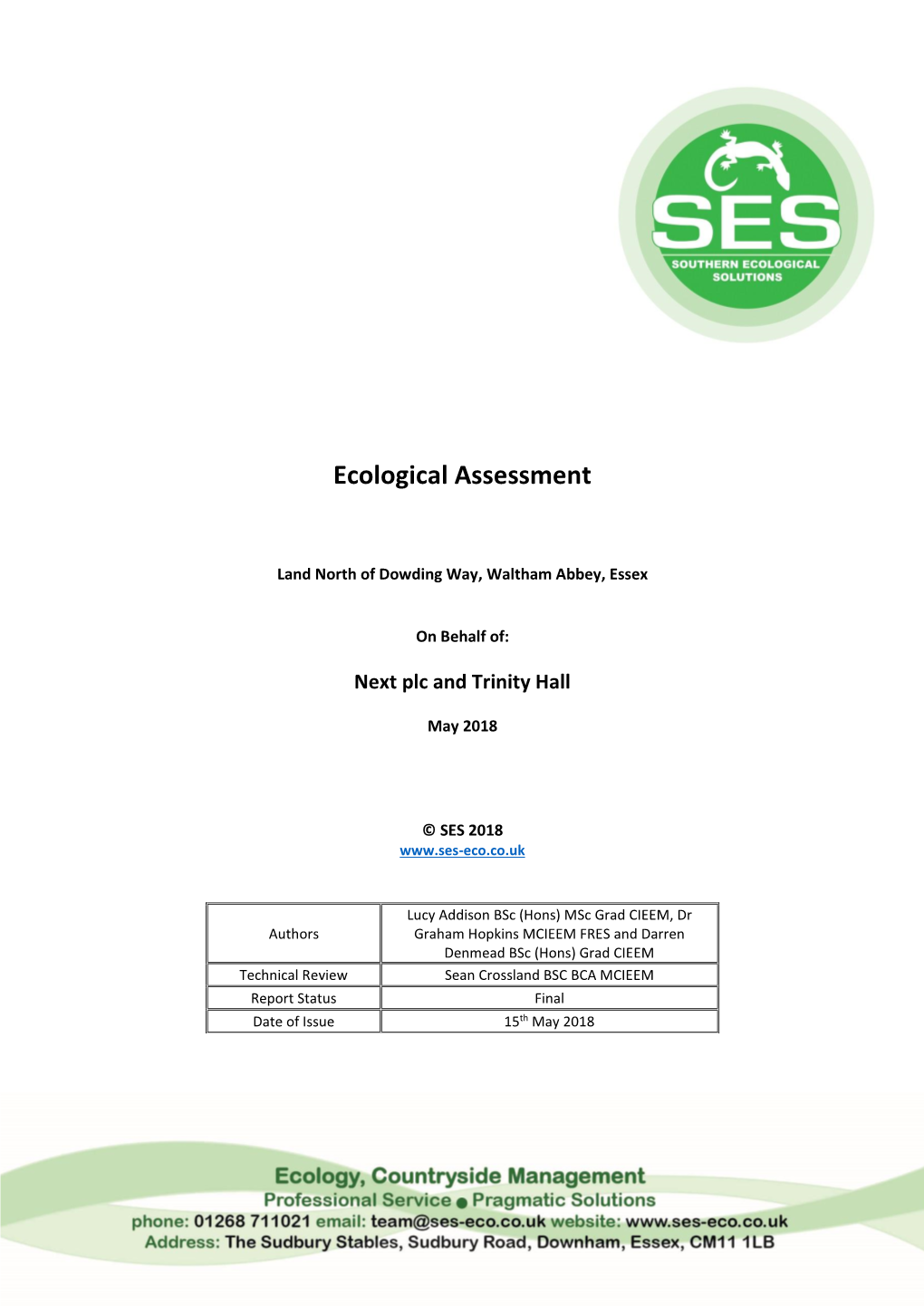 Ecological Assessment