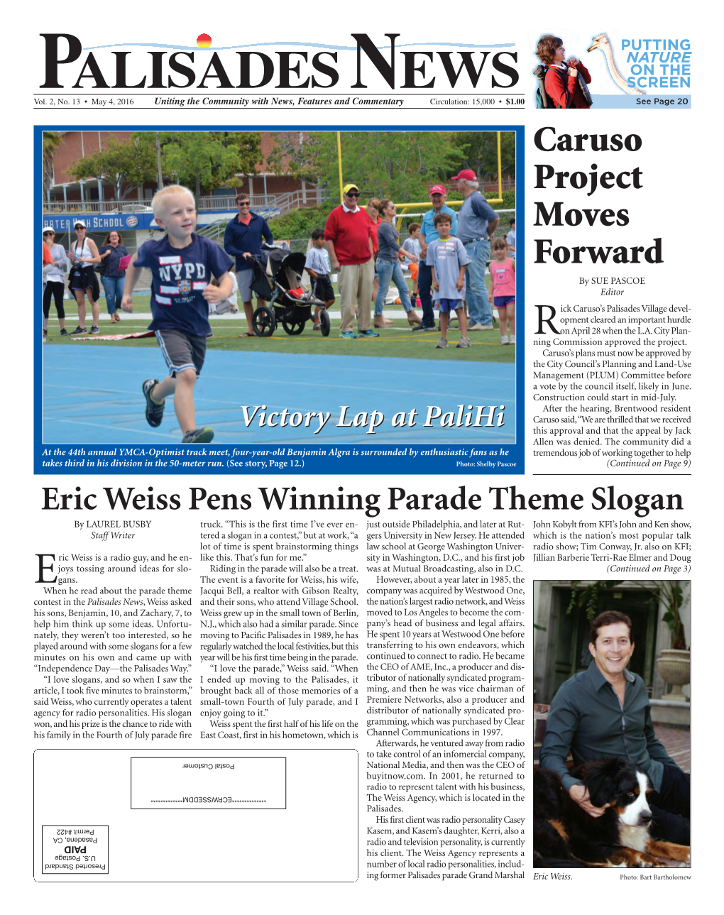 Palisades News May 4, 2016