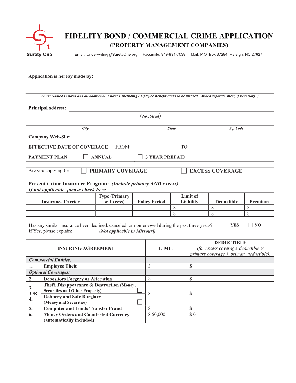 Fidelity Bond for Property Management Companies