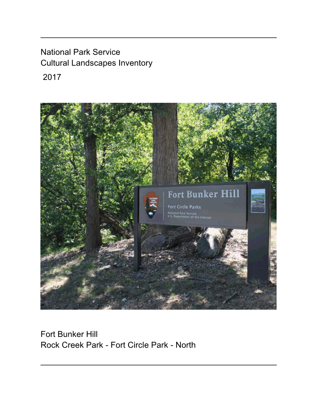National Park Service Cultural Landscapes Inventory 2017 Fort