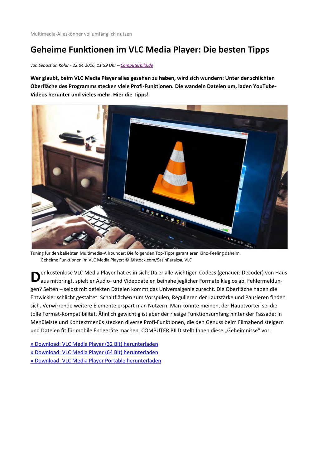 Geheime Funktionen Im VLC Media Player: Die Besten Tipps Von Sebastian Kolar - 22.04.2016, 11:59 Uhr – Computerbild.De