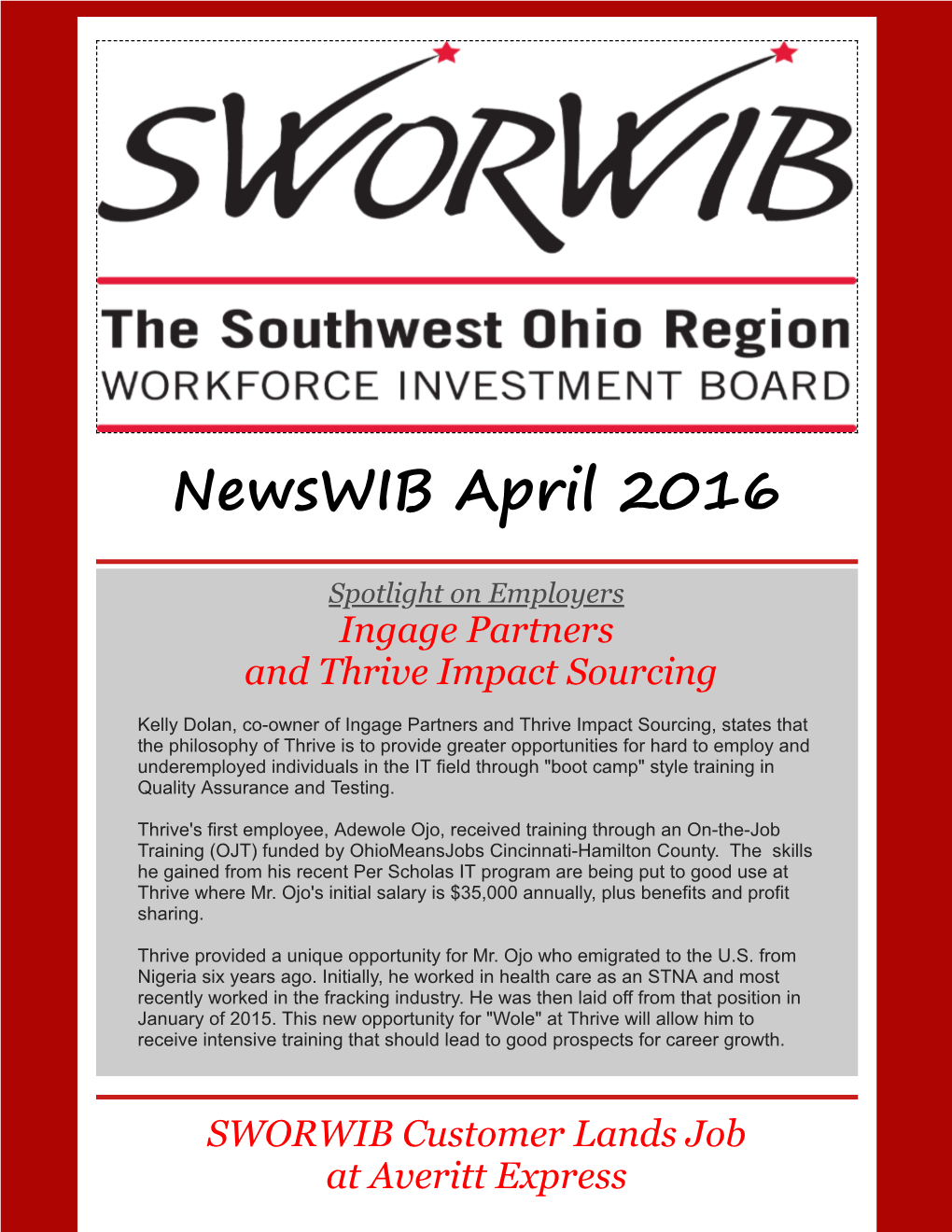 Newswib April 2016