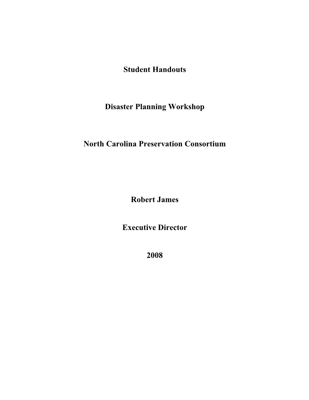 North Carolina Preservation Consortium