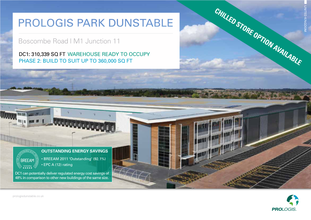 Prologis Park Dunstable Is Just 1.5 Miles from J11 M1