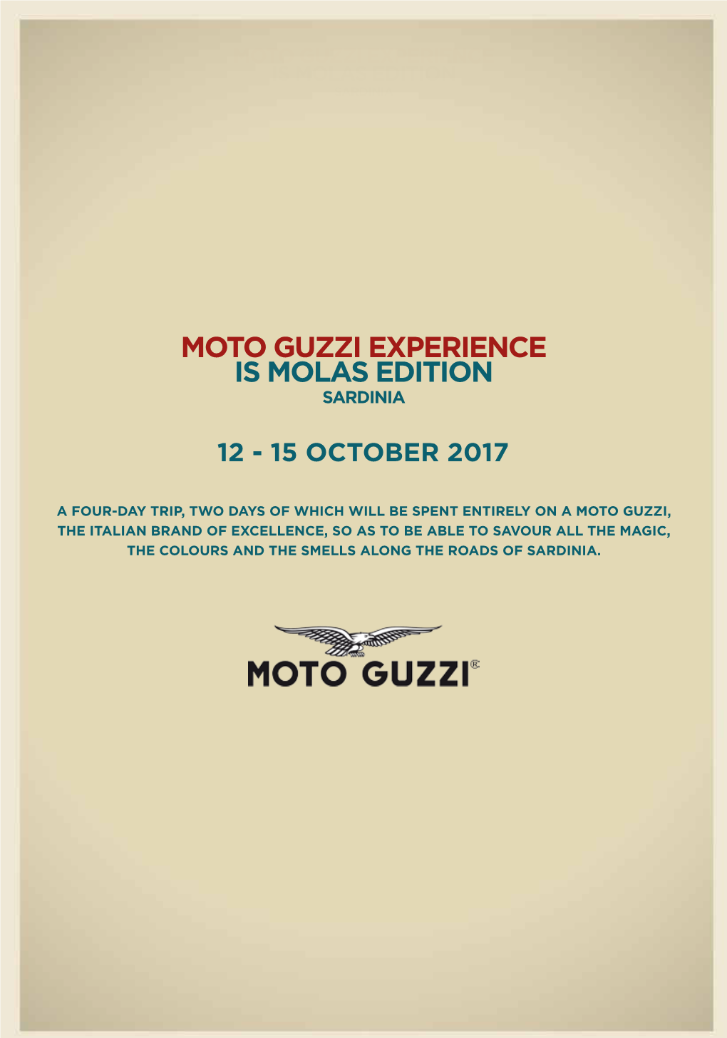 Moto Guzzi Experience Is Molas Edition Sardinia