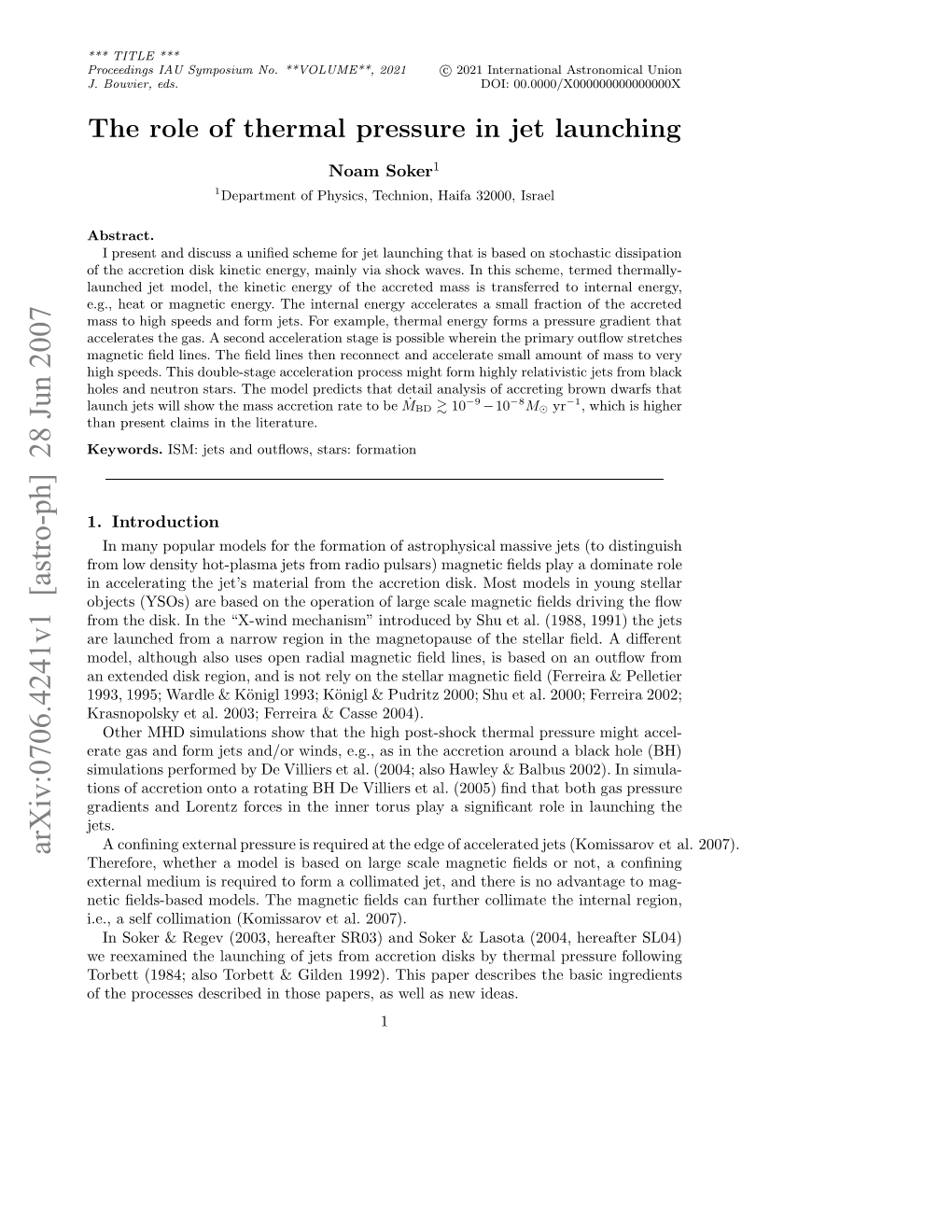 The Role of Thermal Pressure in Jet Launching