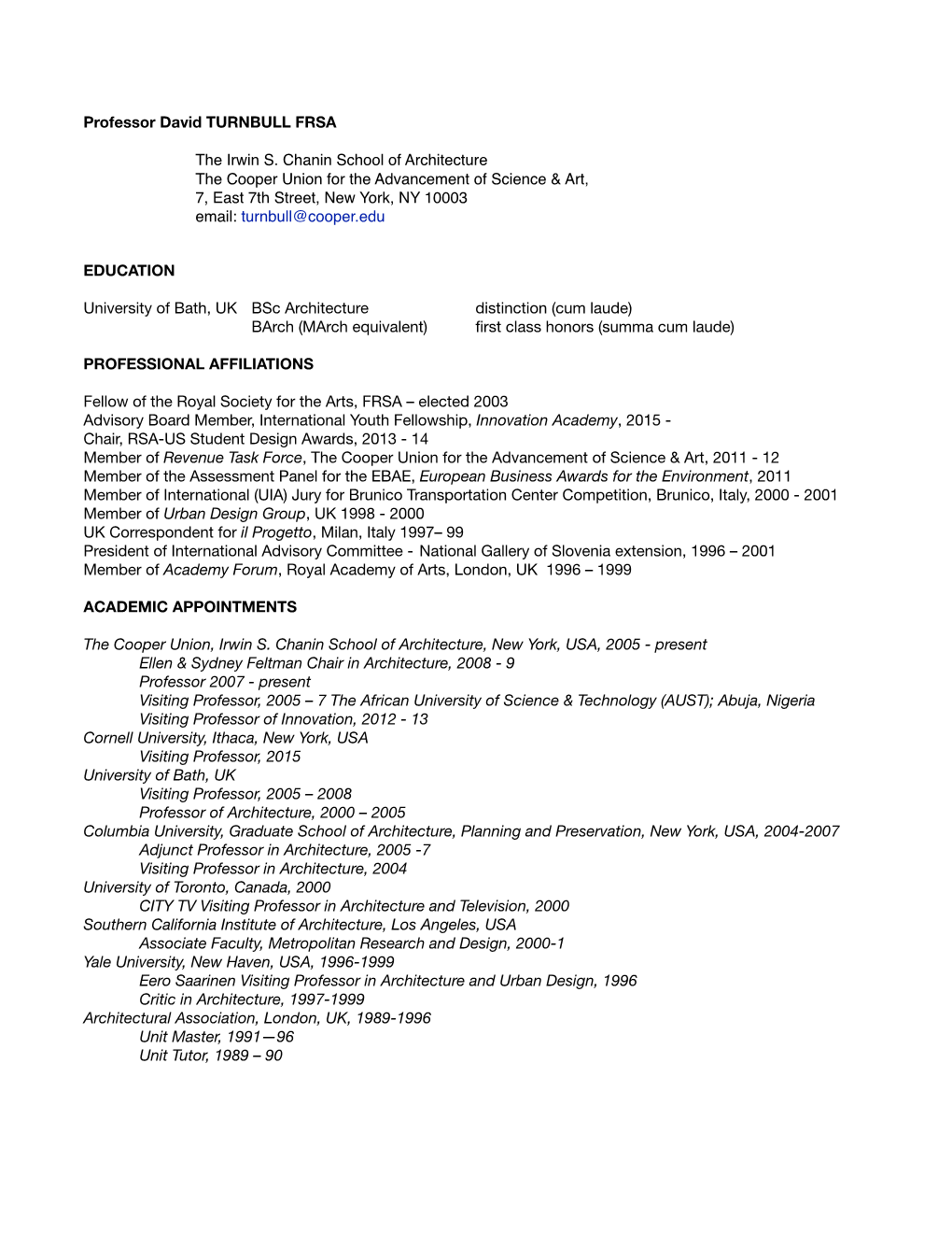 New 02 2016 David Turnbull Cv