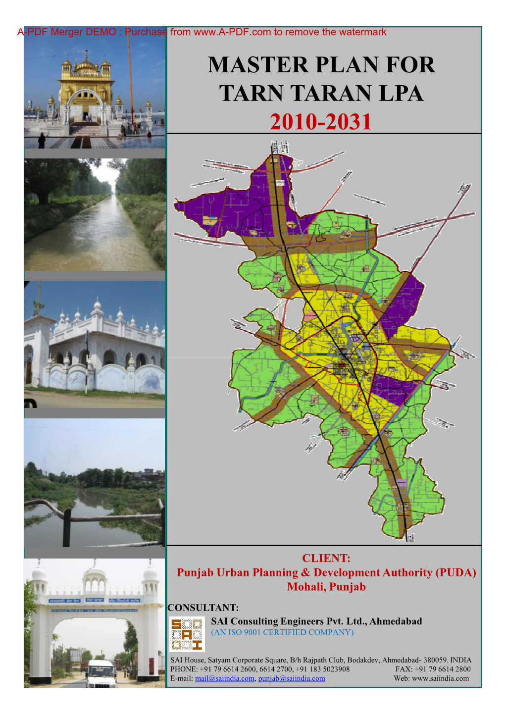 Master Plan for Tarn Taran Lpa 2010-2031