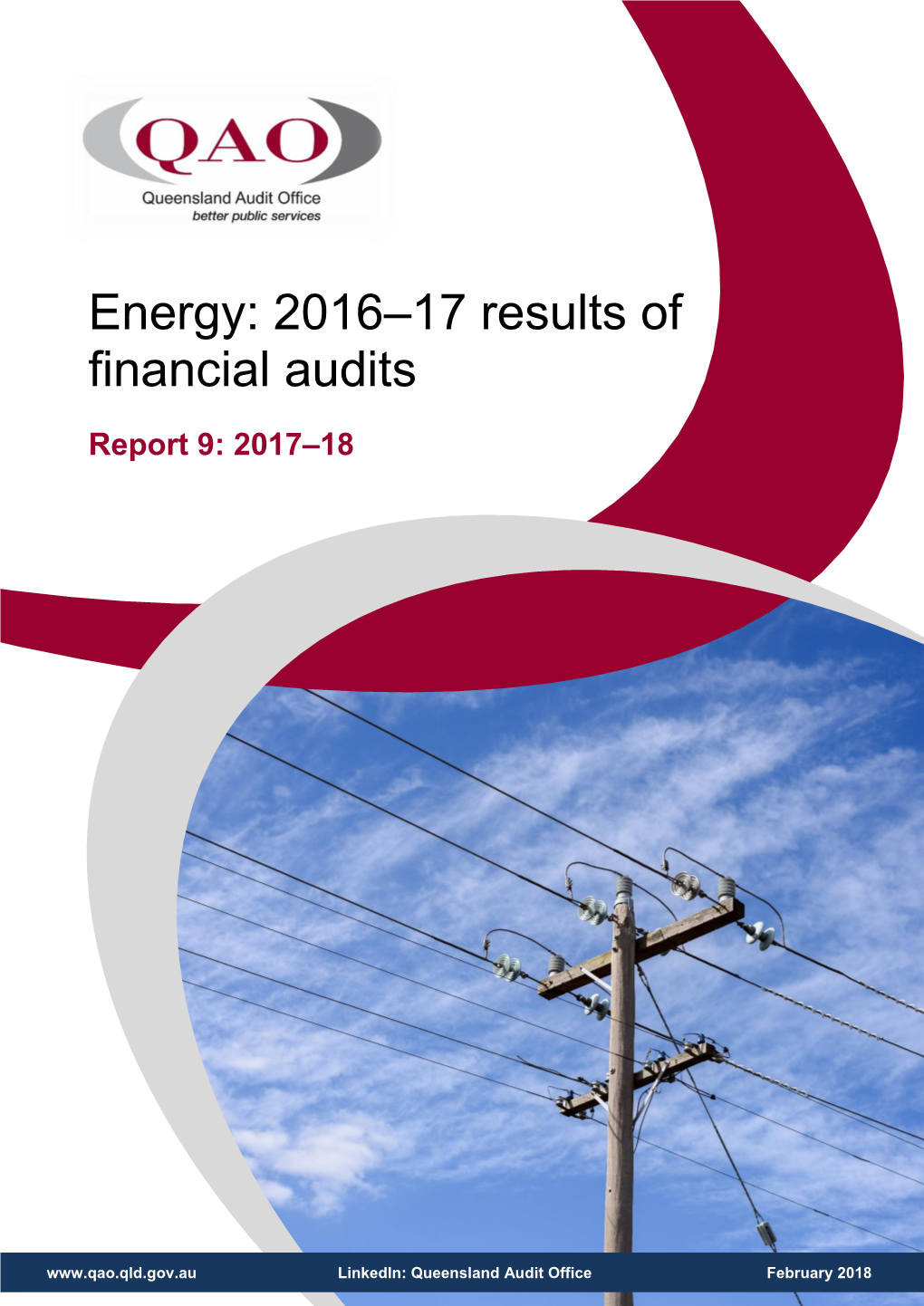 Energy: 2016–17 Results of Financial Audits (Report 9: 2017–18)