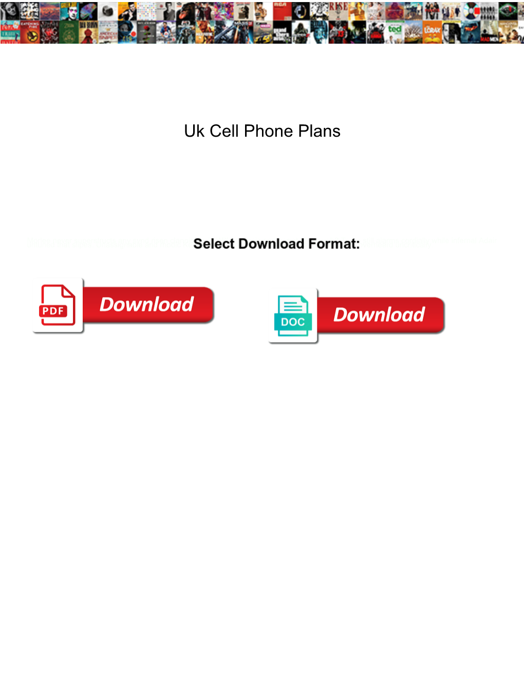 Uk Cell Phone Plans