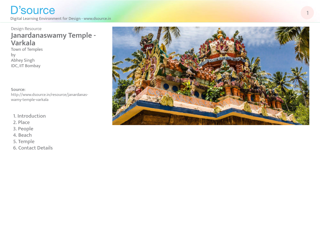 Janardanaswamy Temple - Varkala Town of Temples by Abhey Singh IDC, IIT Bombay
