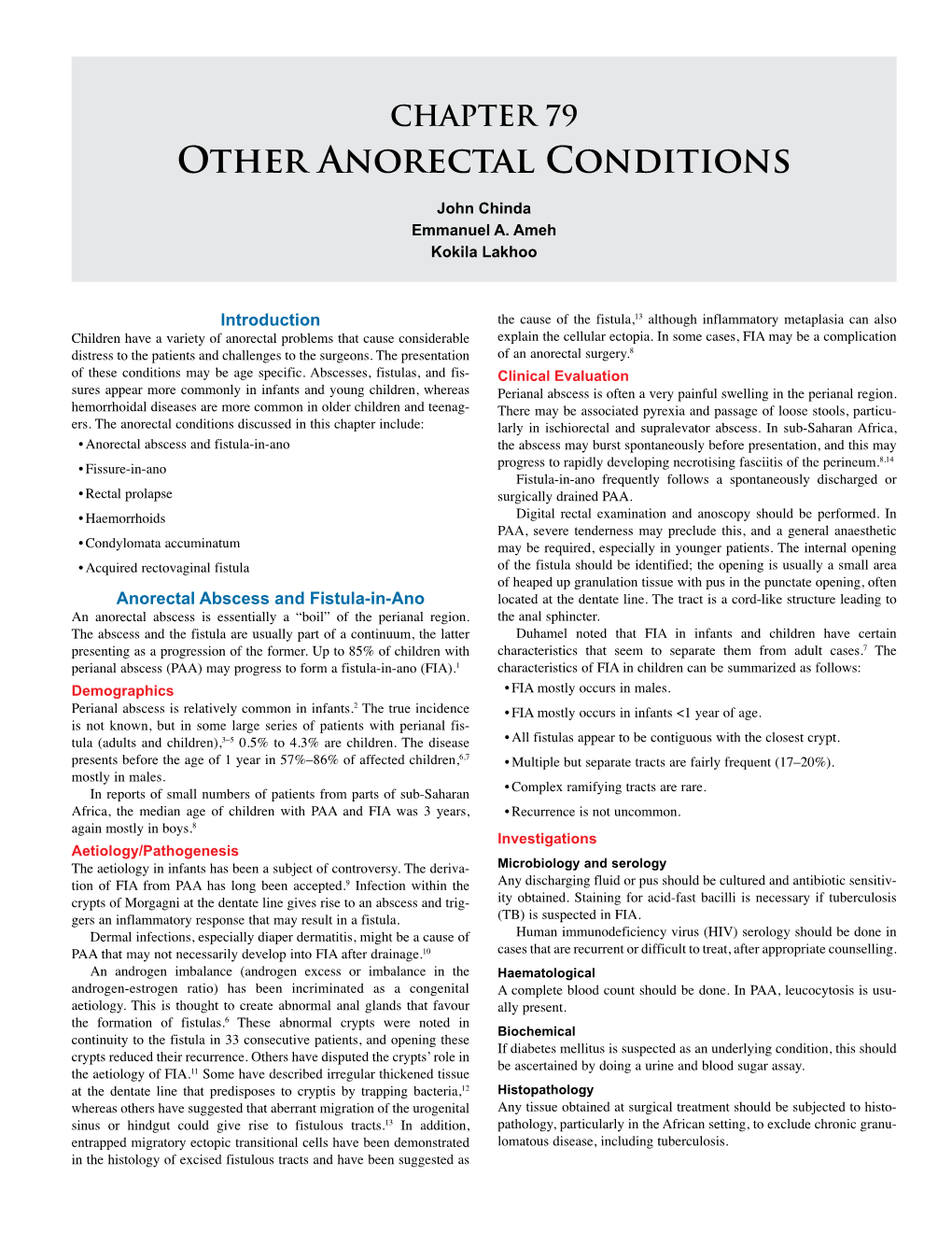 79. Other Anorectal Conditions