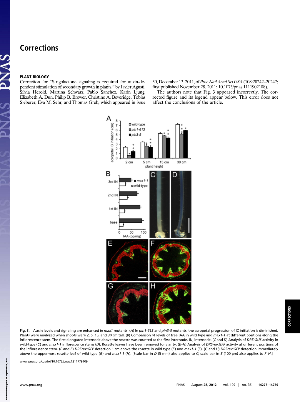 Strigolactone Signaling Is Required for Auxin-Dependent Stimulation of Secondary Growth in Plants