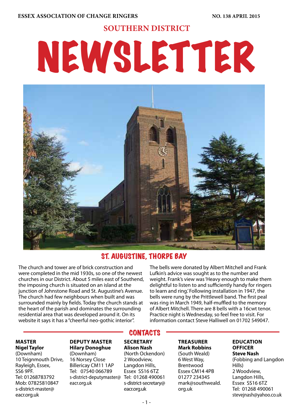 Southern District NEWSLETTER