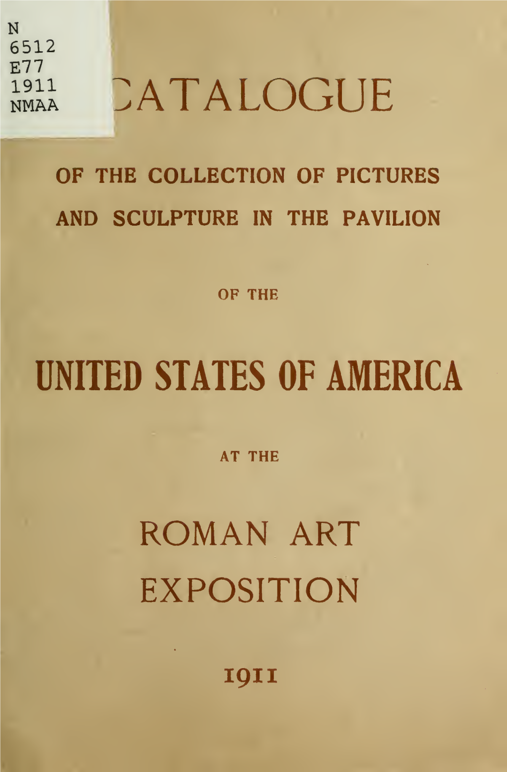 Catalogue of the Collection of Pictures and Sculpture in the Pavilion of The