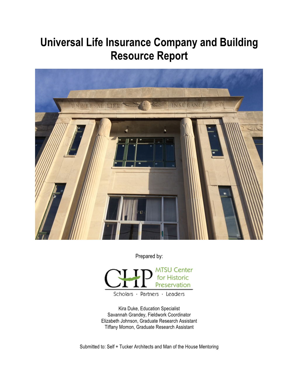 Universal Life Insurance Company and Building Resource Report