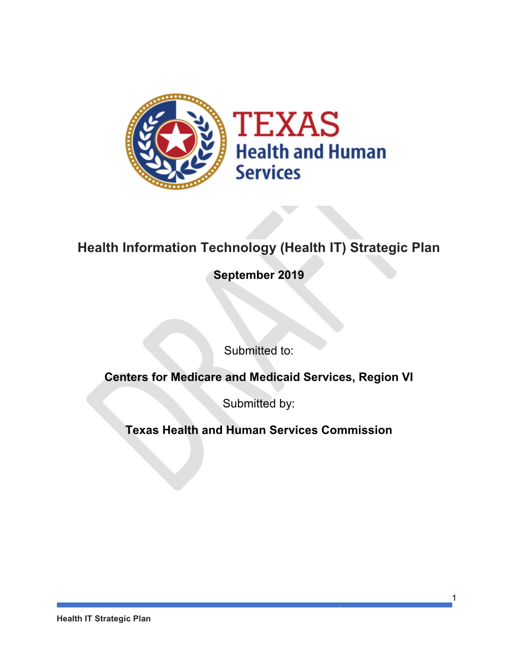 Health Information Technology (Health IT) Strategic Plan