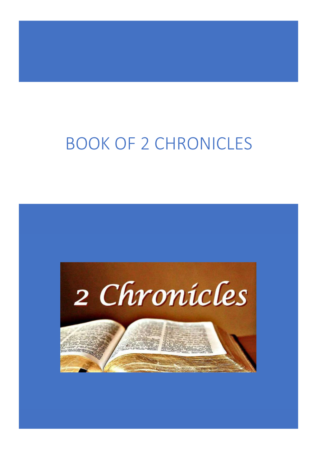 Book of 2 Chronicles