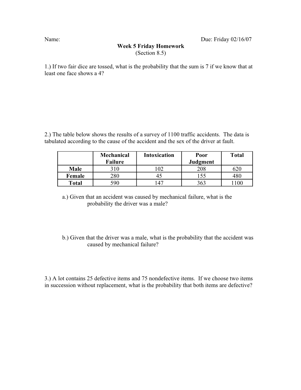 Week 5 Friday Homework