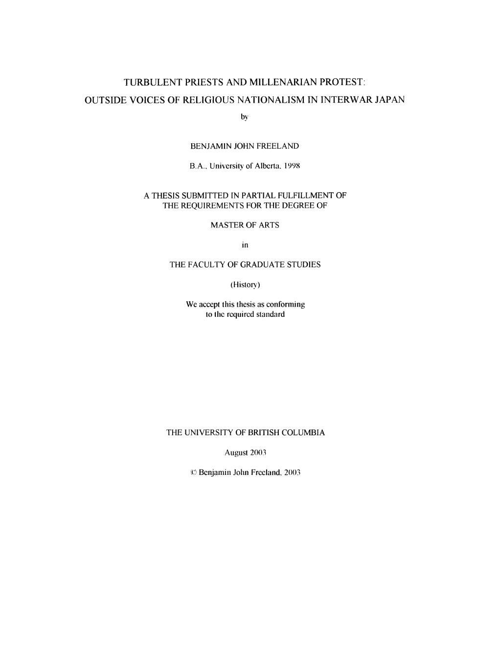 Outside Voices of Religious Nationalism in Interwar Japan