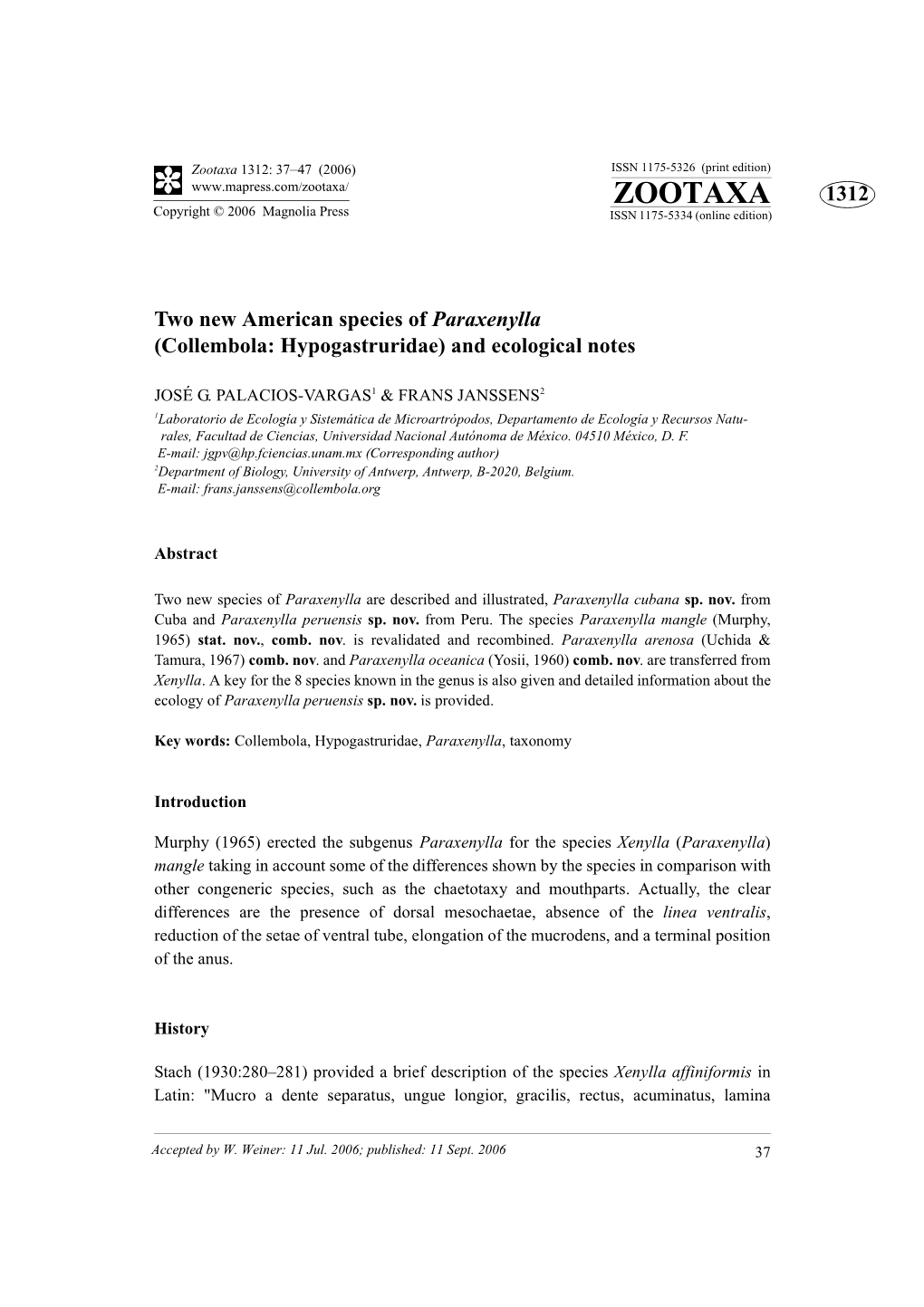 Collembola: Hypogastruridae) and Ecological Notes