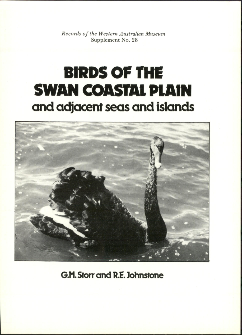 Birds of the Swan Coastal Plain and Adjacent Seas and Islands Records Ofthe Western Australian Museum Supplement No