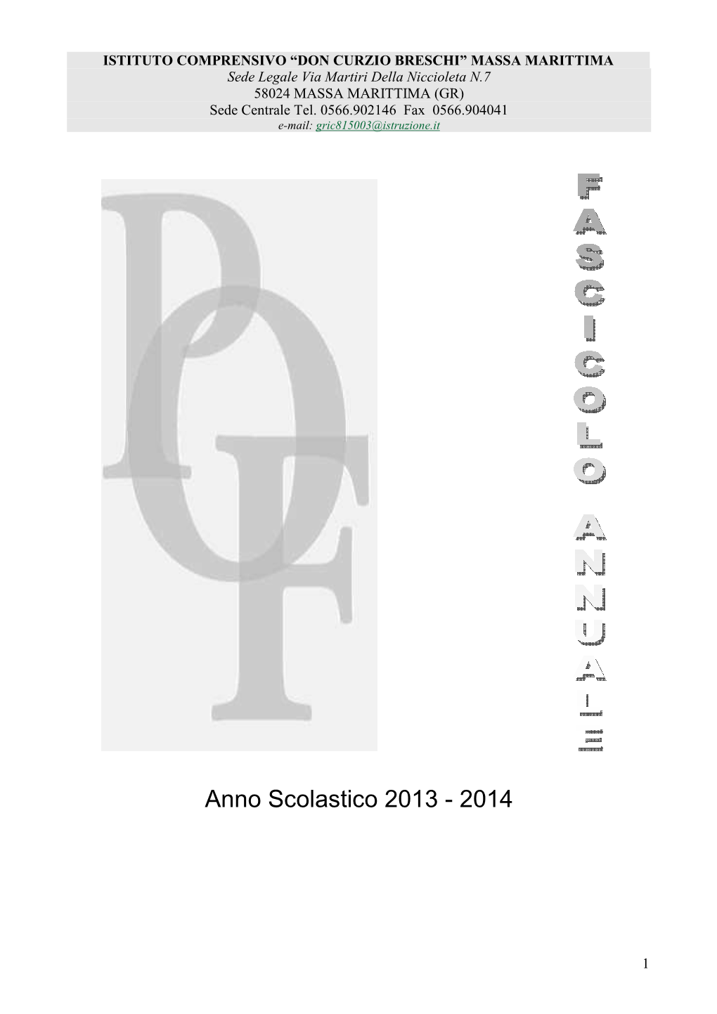 POF 2013-14 Fascicolo Annuale